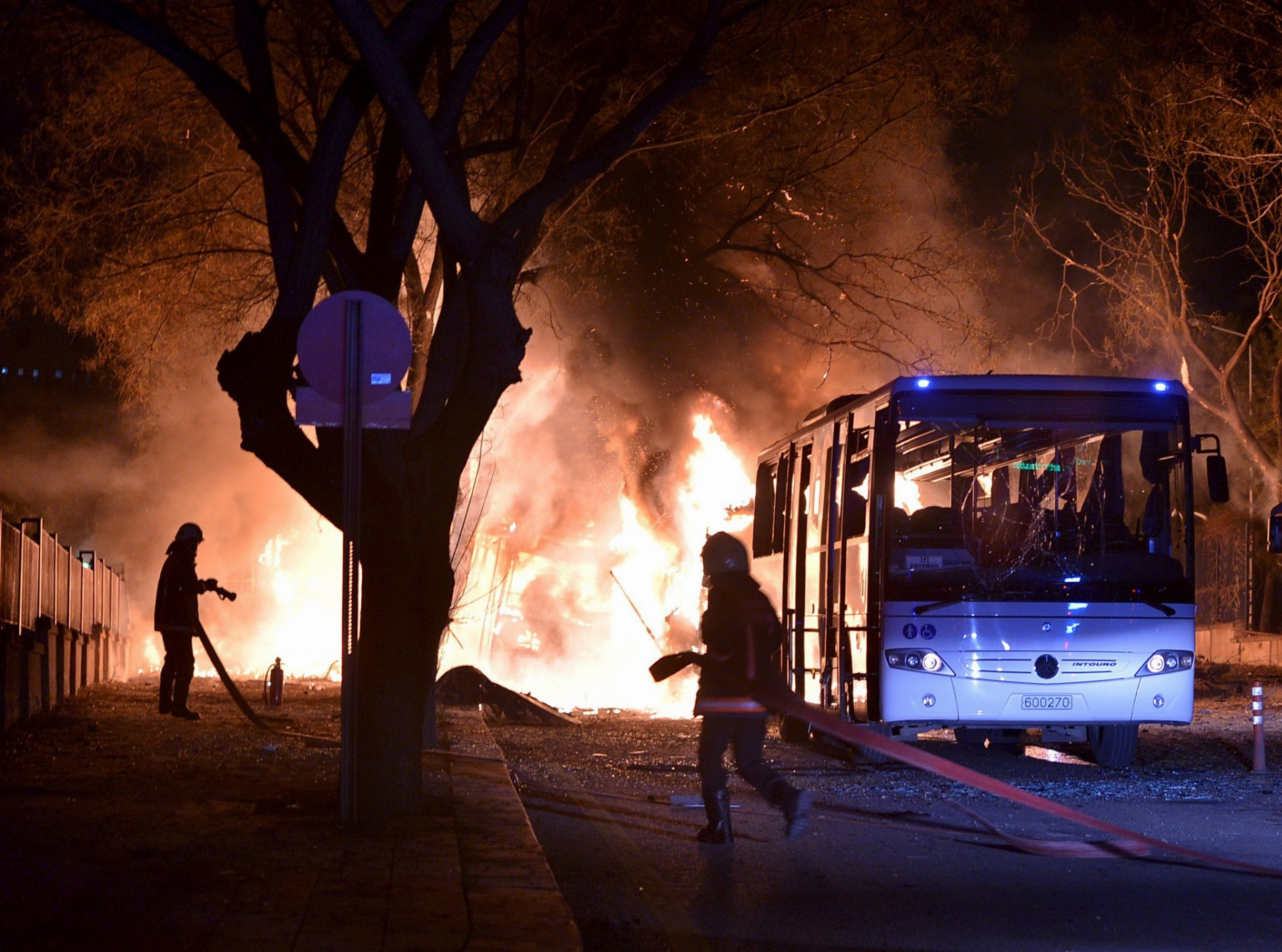 Výbuch v Ankare. Snímka: Reuters