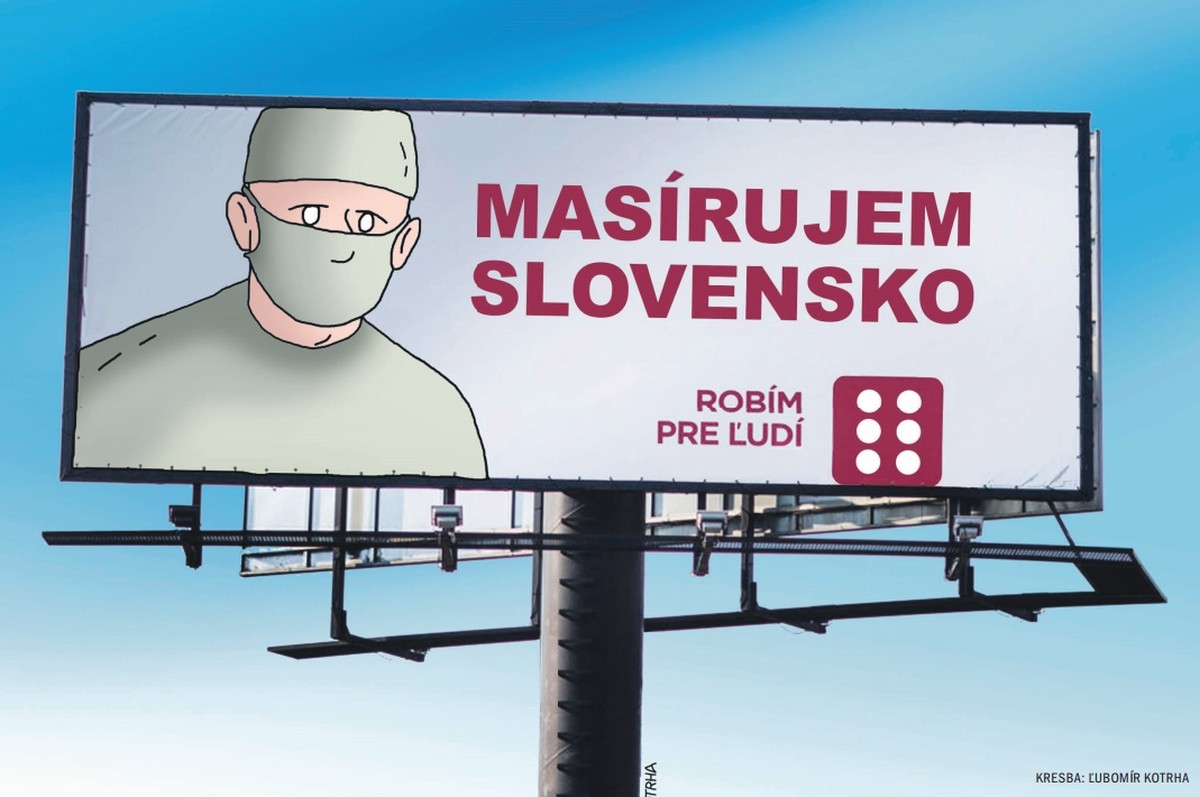 Karikatúra Masírujem Slovensko