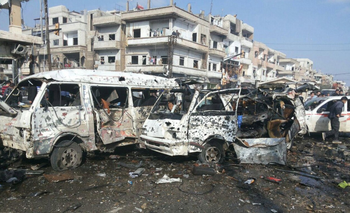 Bombardovanie v Sýrii