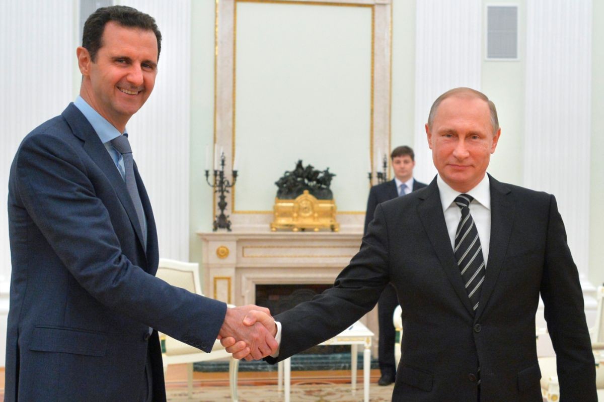 Bašar Asad a Vladimir Putin