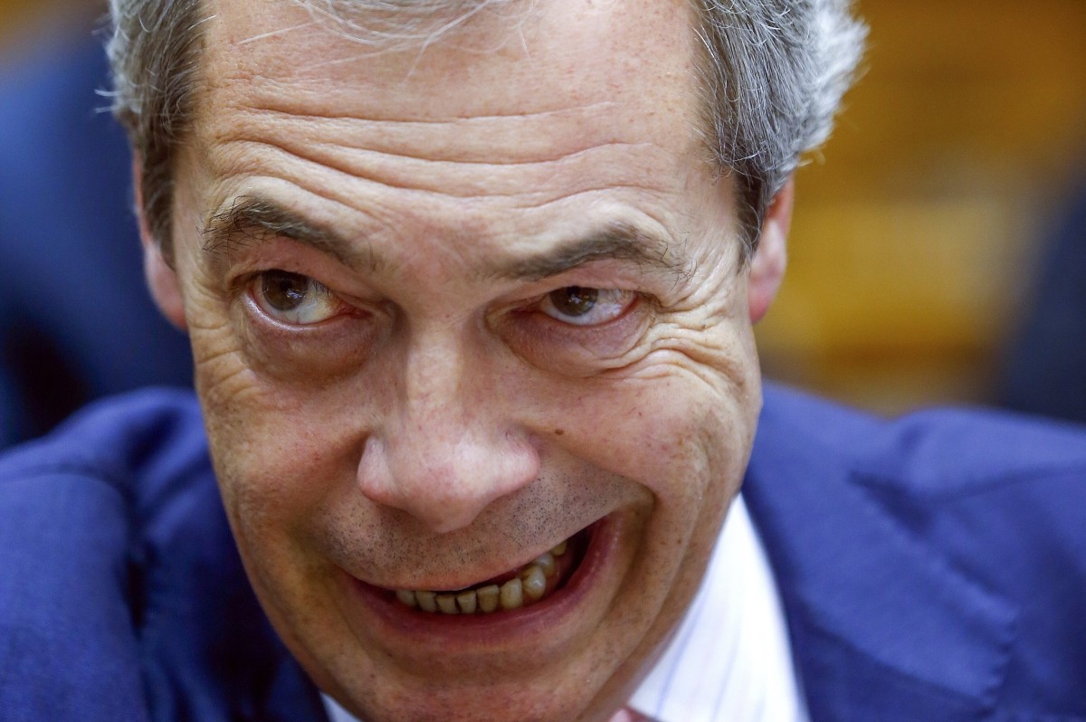 Nigel Farage. Snímka: Reuters