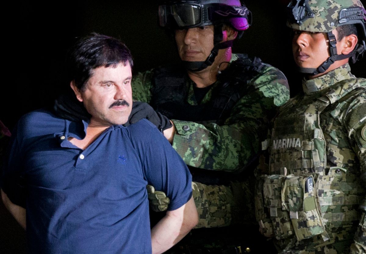 Mexický narkobarón Joaquín "El Chapo" Guzmán.