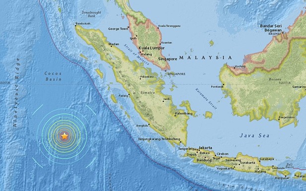 Zemetrasenie pri Indonézii