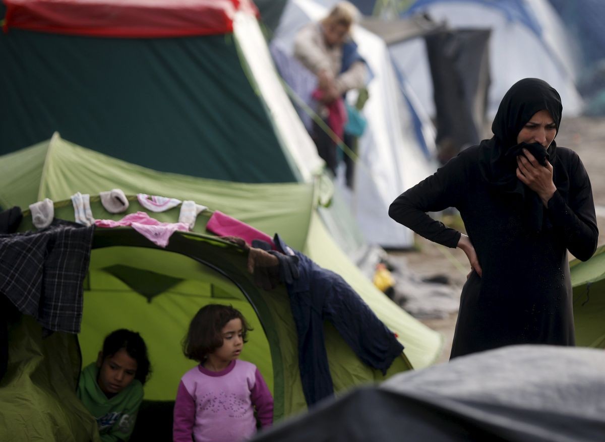 Utečenci v gréckom tábore