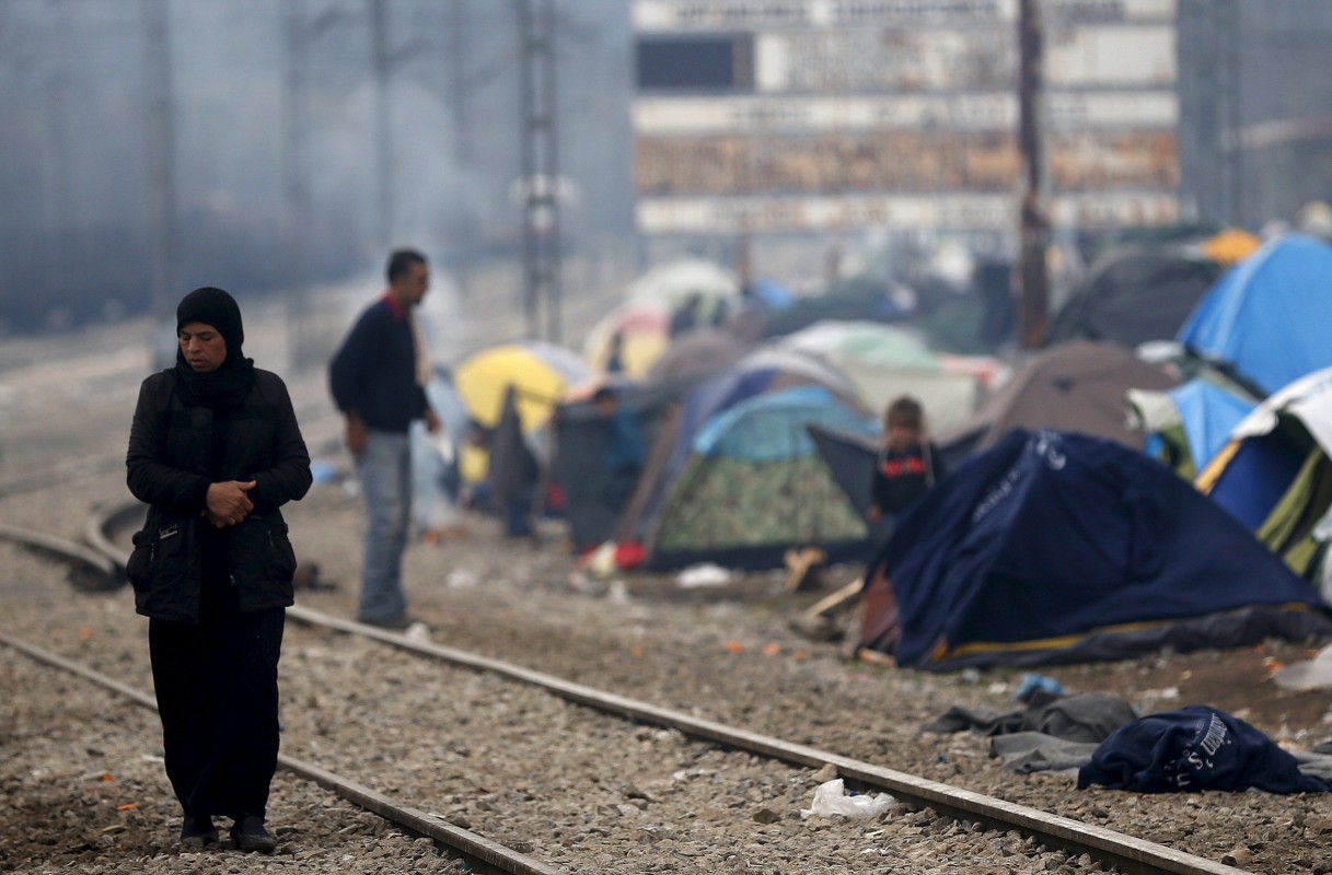 Utečenecký tábor v Grécku