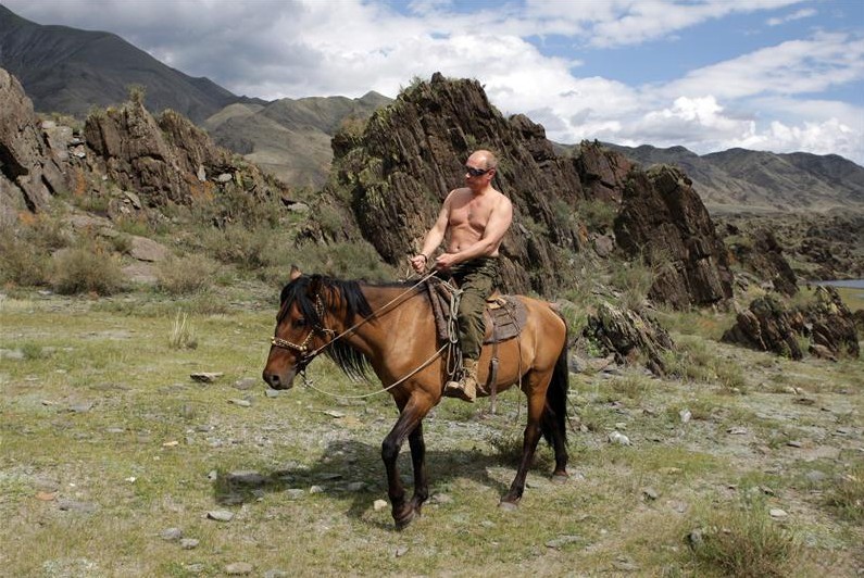Putin na koni, Reuters