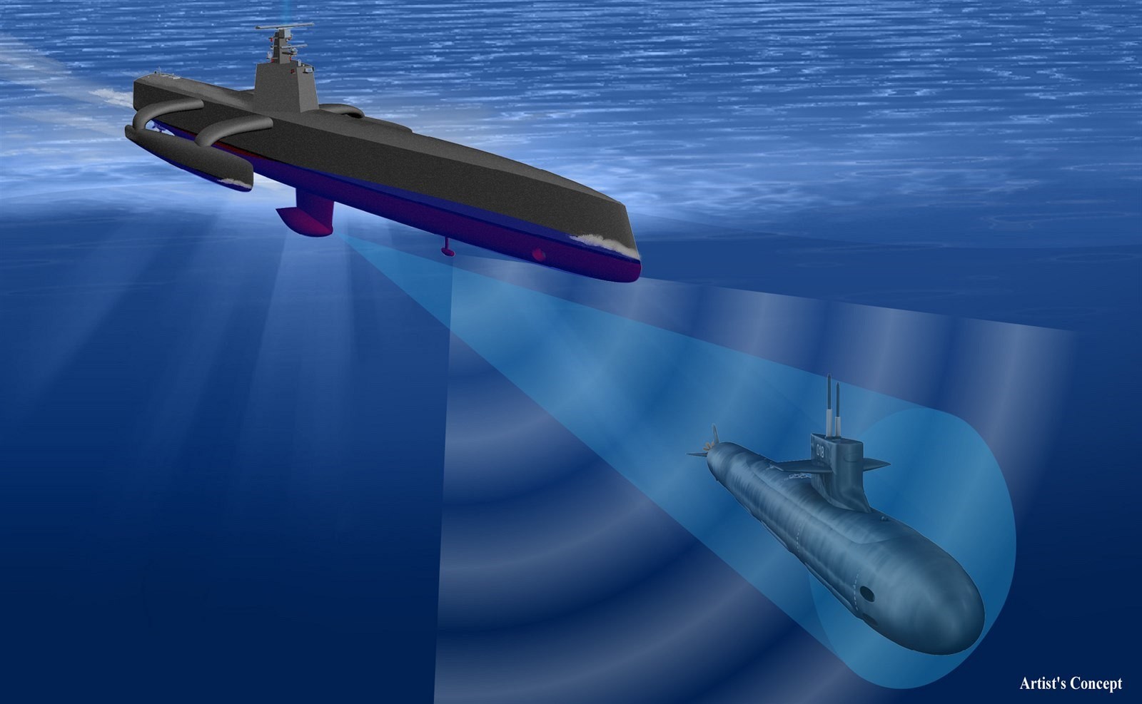 Protiponorkový triman Sea Hunter pre vyhľadávánie potenciálne nebezpečných ponoriek