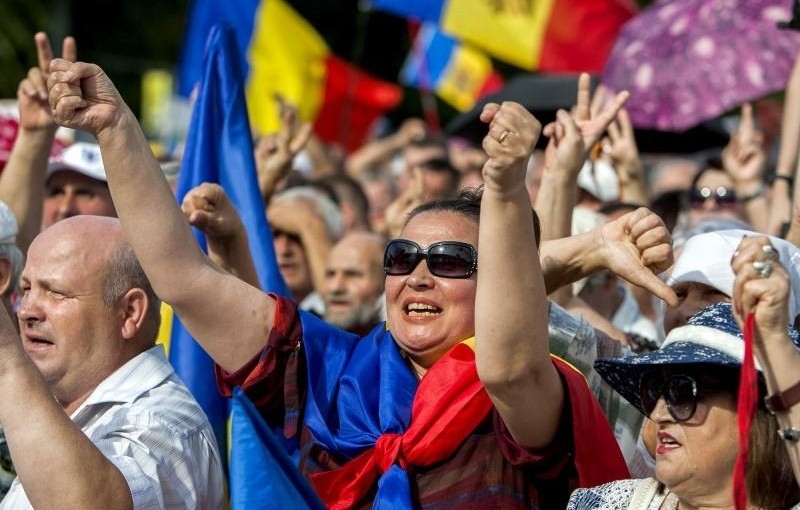 Protest v Moldavsku