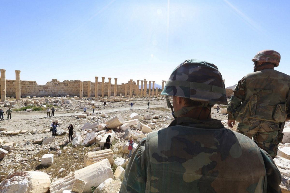 Vojaci v Palmýre