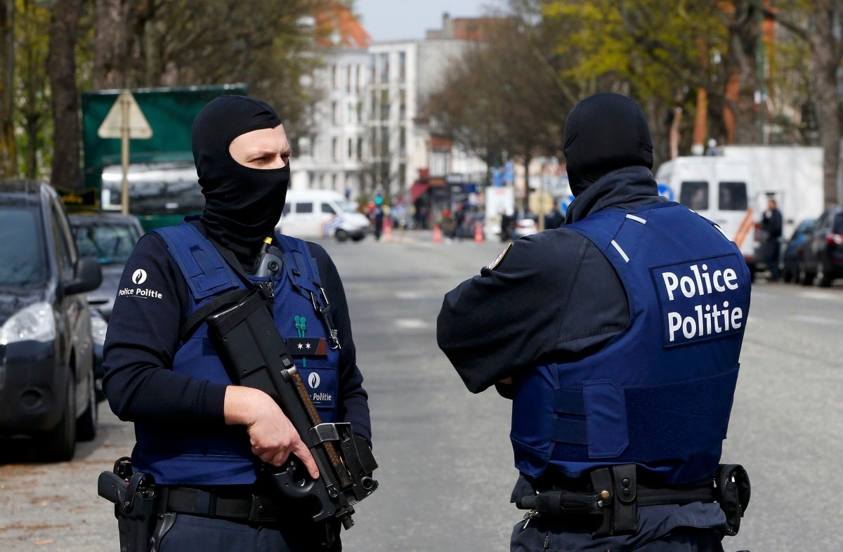 Belgická polícia zasahuje