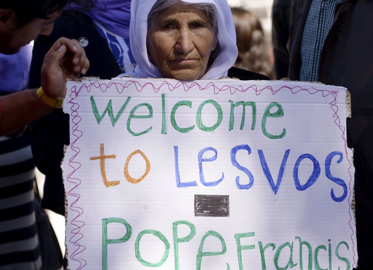 Návšteva pápeža Františka na Lesbose.
