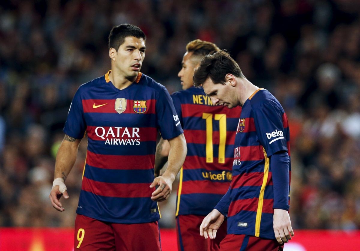 Luis Suarez, Neymar a Lionel Messi 