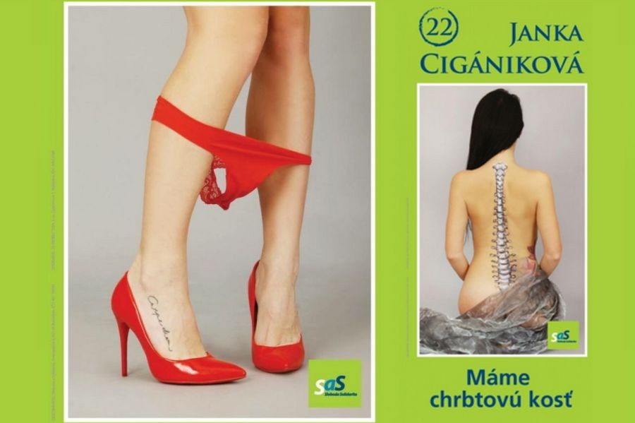 Predvolebná reklama Janky Cigánikovej