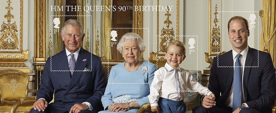 Kráľovská rodina na nových známkach
