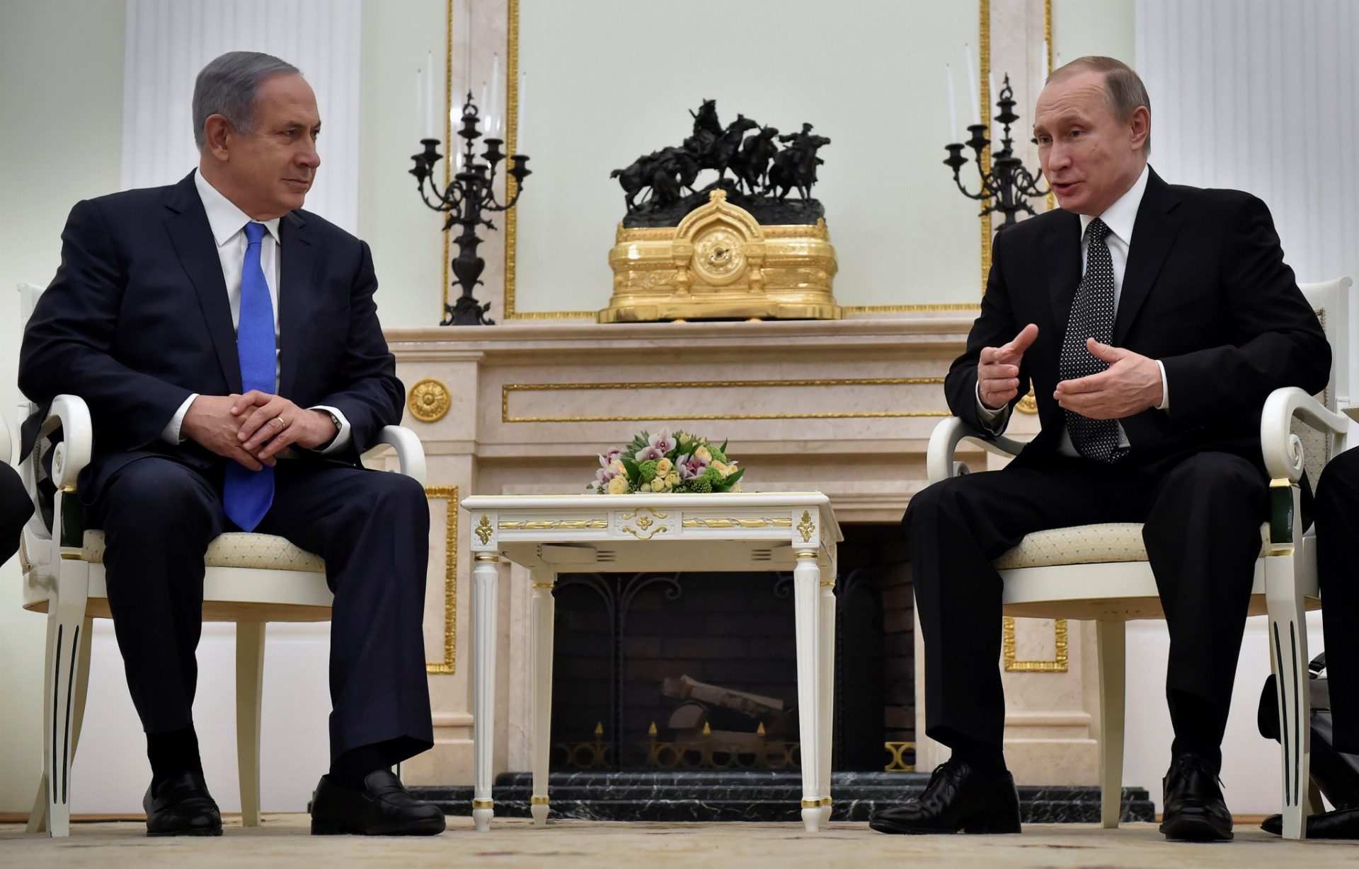 Vladimir Putin a Benjamin Netanjahu