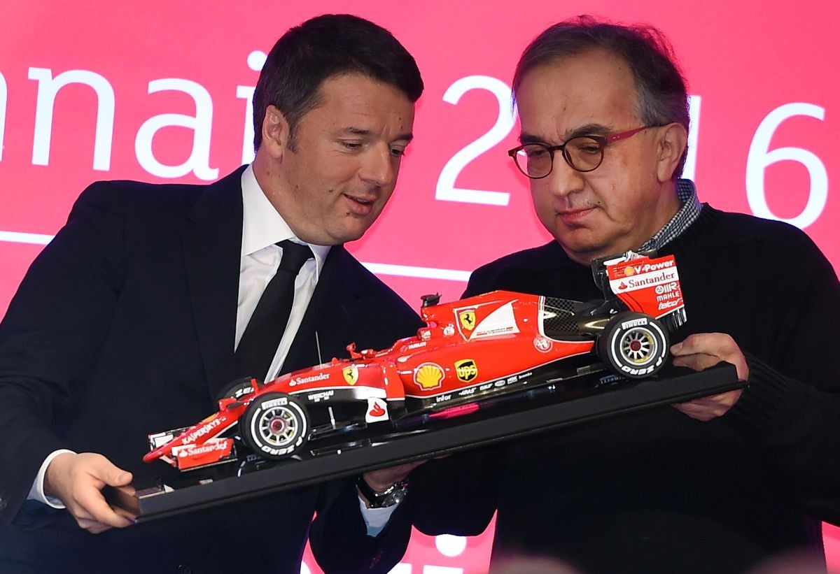 Ferrari Marchionne Renzi