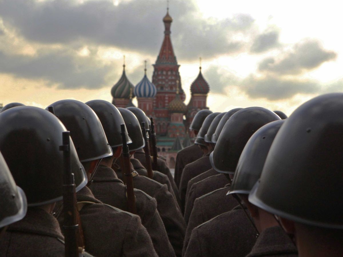 rusko vojaci armáda červené námestie moskva