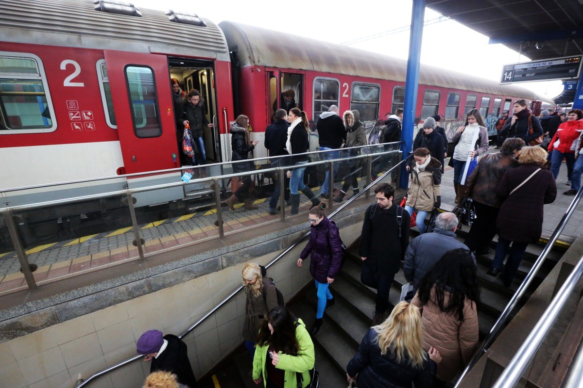 Vlaky na Hlavnej stanici v Bratislave