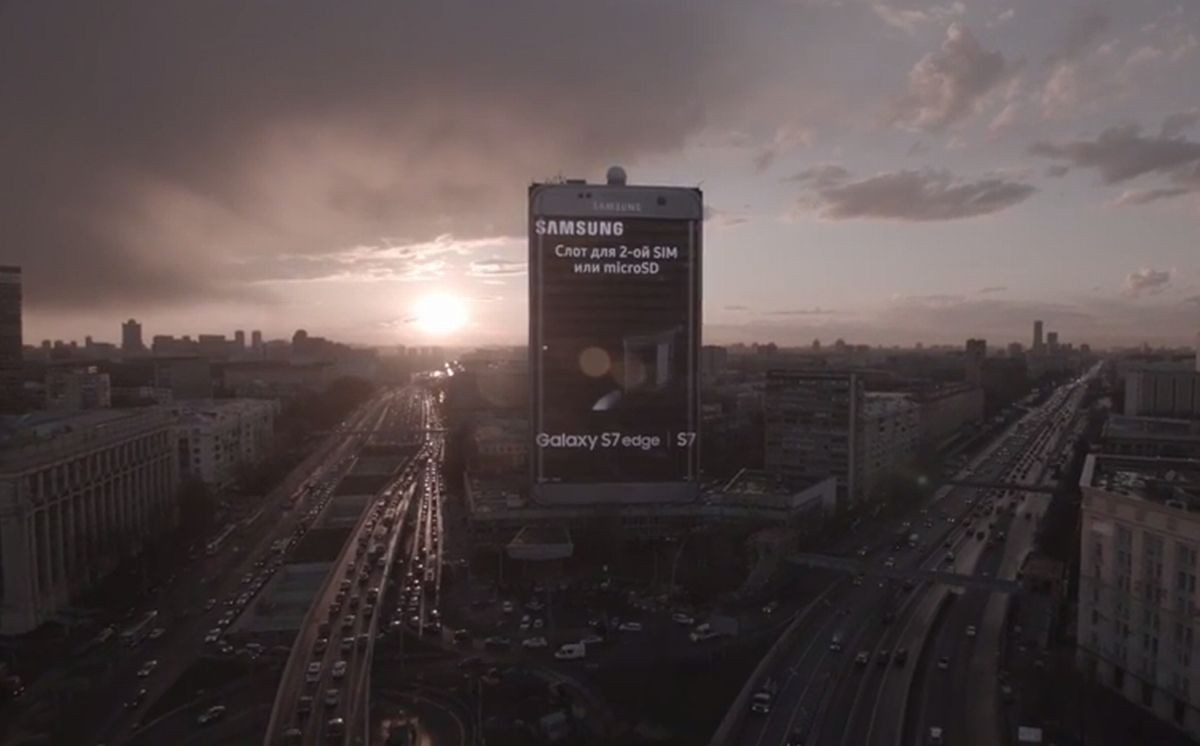 Reklamná tabuľa Samsungu