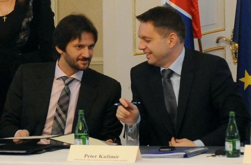 Robert Kaliňák a Peter Kažimír