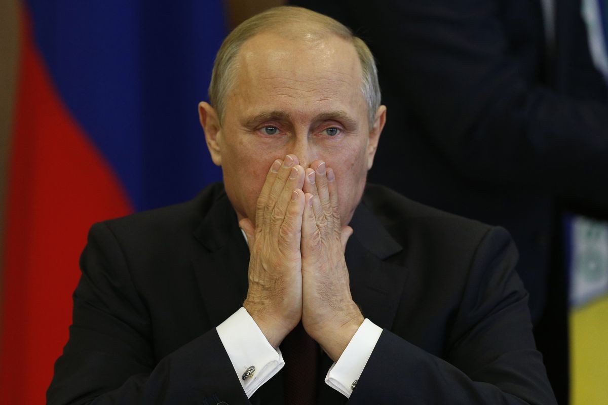 Putin smutný