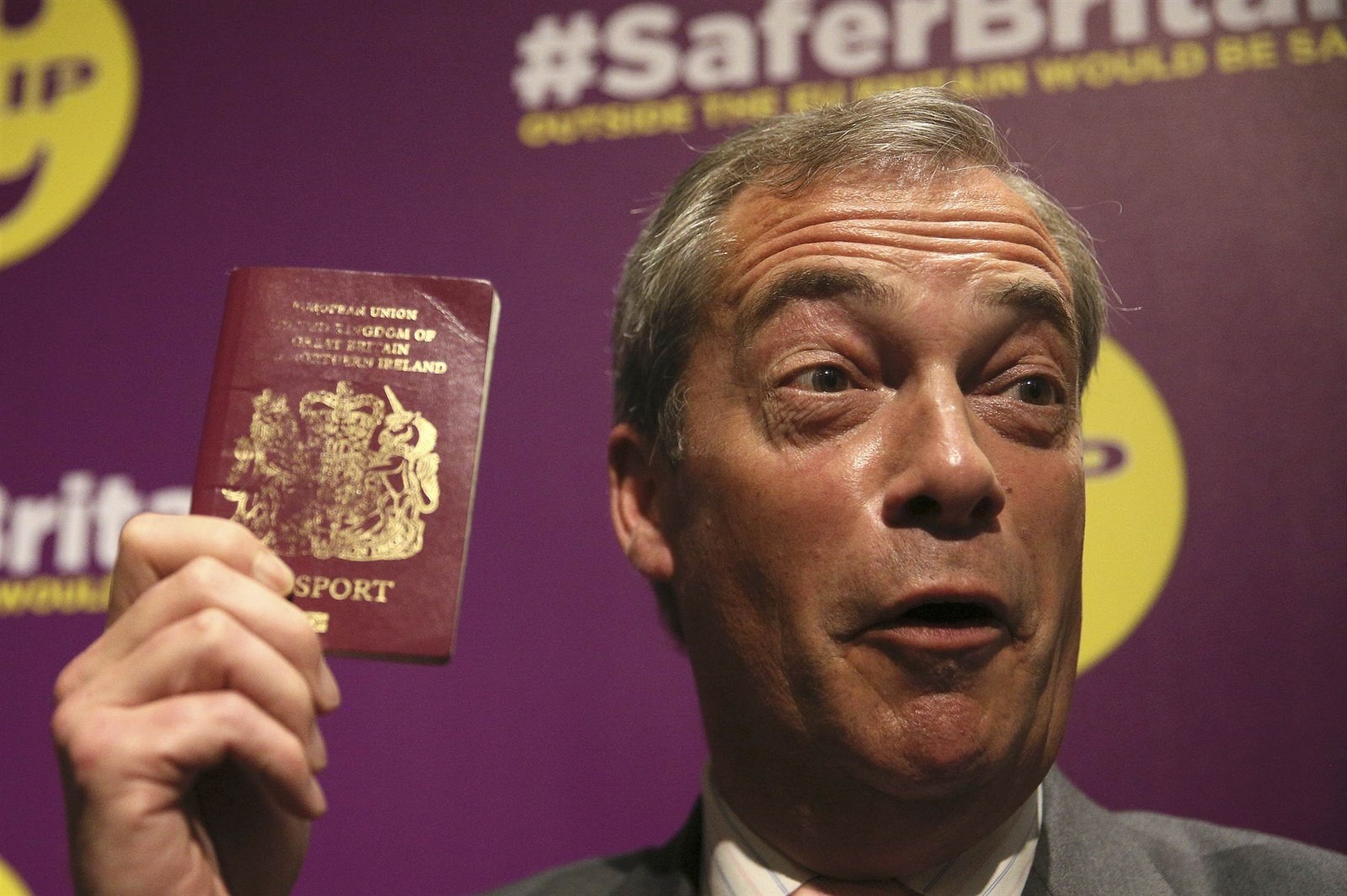 Líder strany UKIP Nigel Farage je stúpencom brexitu. 