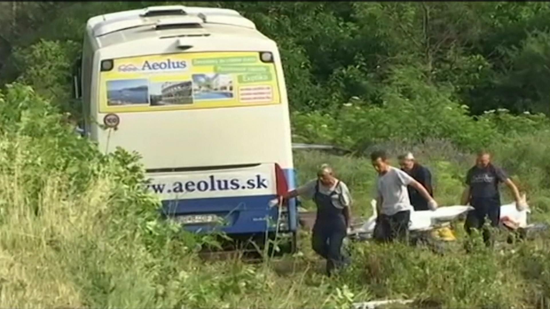 Nehoda autobusu v Srbsku