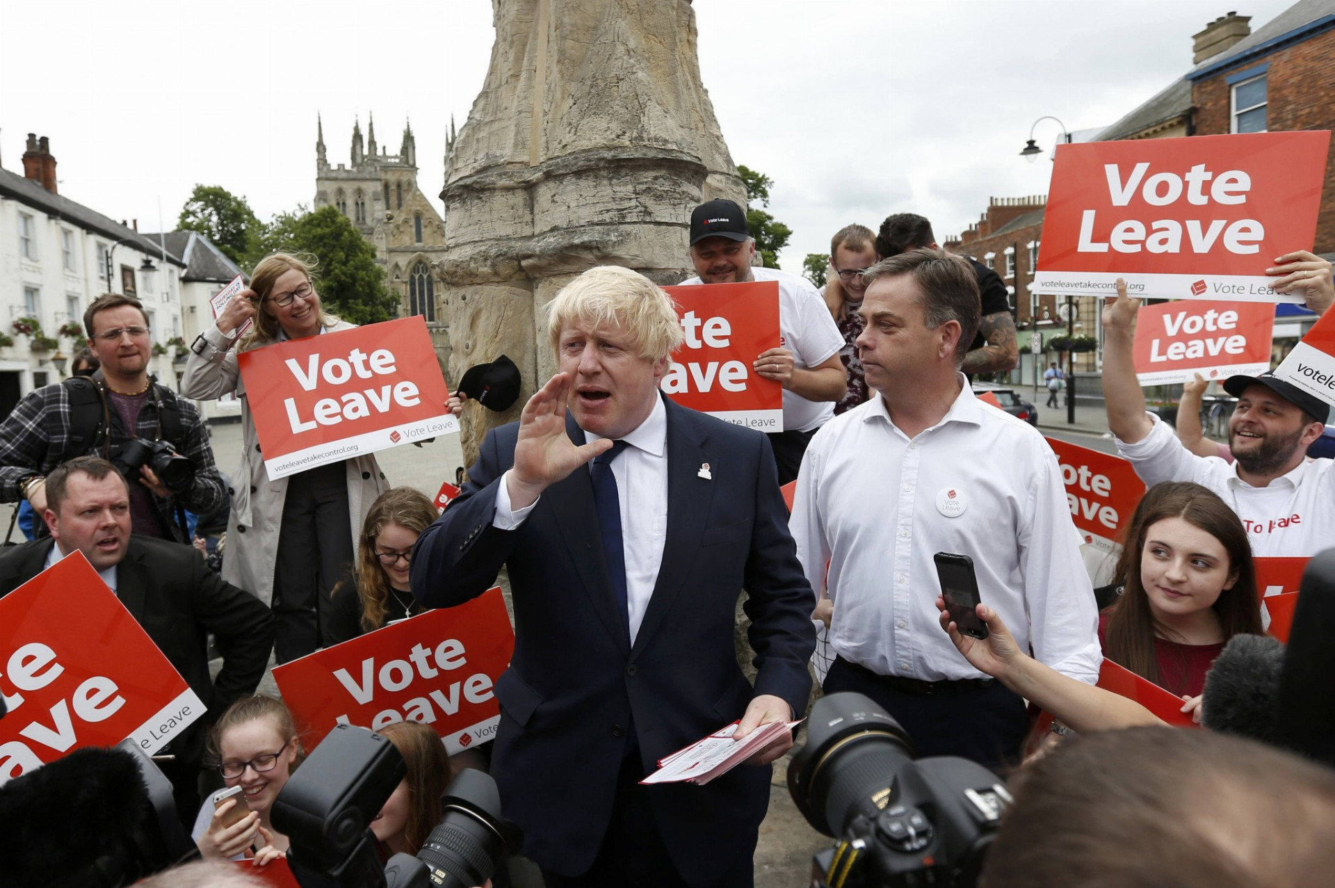 Exprimátor Londýna Boris Johnson robí kampaň za odchod Veľkej Británie z Európskej únie.