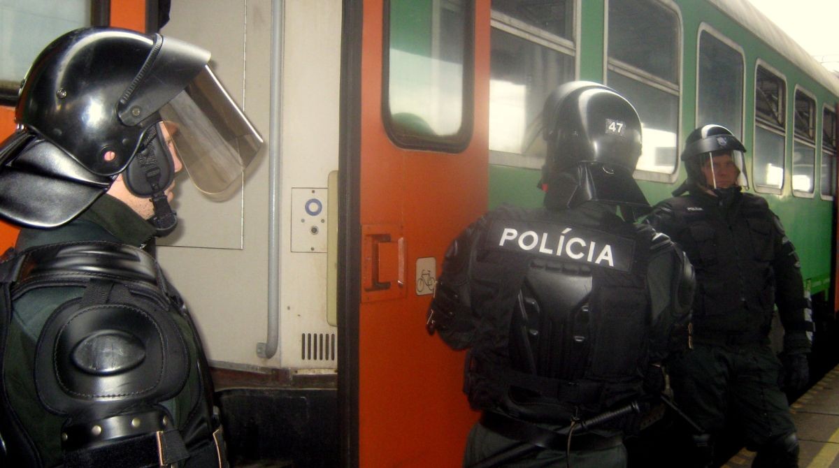 Polícia na stanici v Trnave