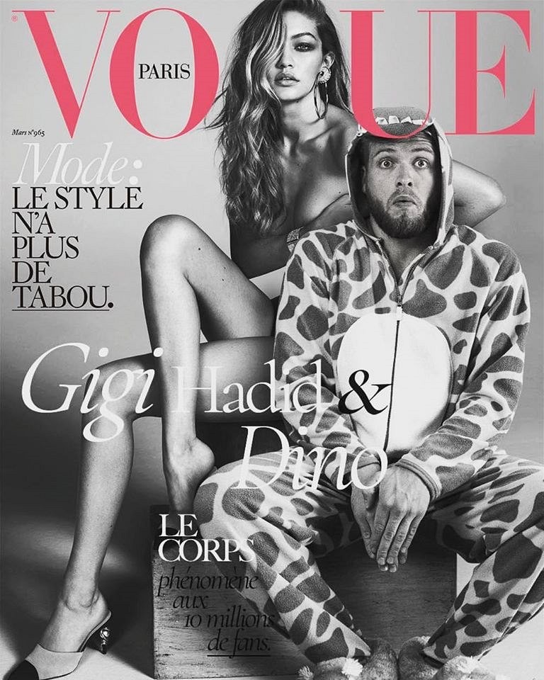 Na obálke Vogue s modelkou Gigi Hadid.