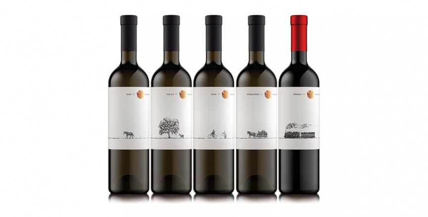 Ocenenie: 2014
Dizajnér: PERGAMEN Slovakia, Trnava
Vinárstvo Château Rúbaň leží v Podunajskej nížine a patrí do Strekovského regiónu Južnoslovenskej vinohradníckej oblasti. Nájdete ho na okraji obce Rúbaň v areáli dobového kaštieľa s rozľahlým lesoparkom. Vína produkujú priamo z miesta pôvodu a spracúvajú hrozno dopestované v lokalite vinárstva. Dizajnéri navrhli etiketu tak, aby upozorňovala na pôvod vína. Štylizovaný kmeň stromu s písmenom R sa priamo vzťahuje na oblasť Rúbaň. Každá dvojica fliaš vytvára panorámu typickú pre oblasť: tradičné studne, ovocné stromy, železničnú stanicu, konský povoz. 
