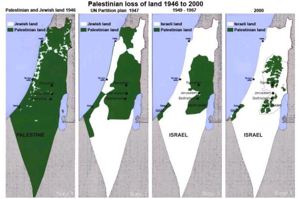 Palestína mapa