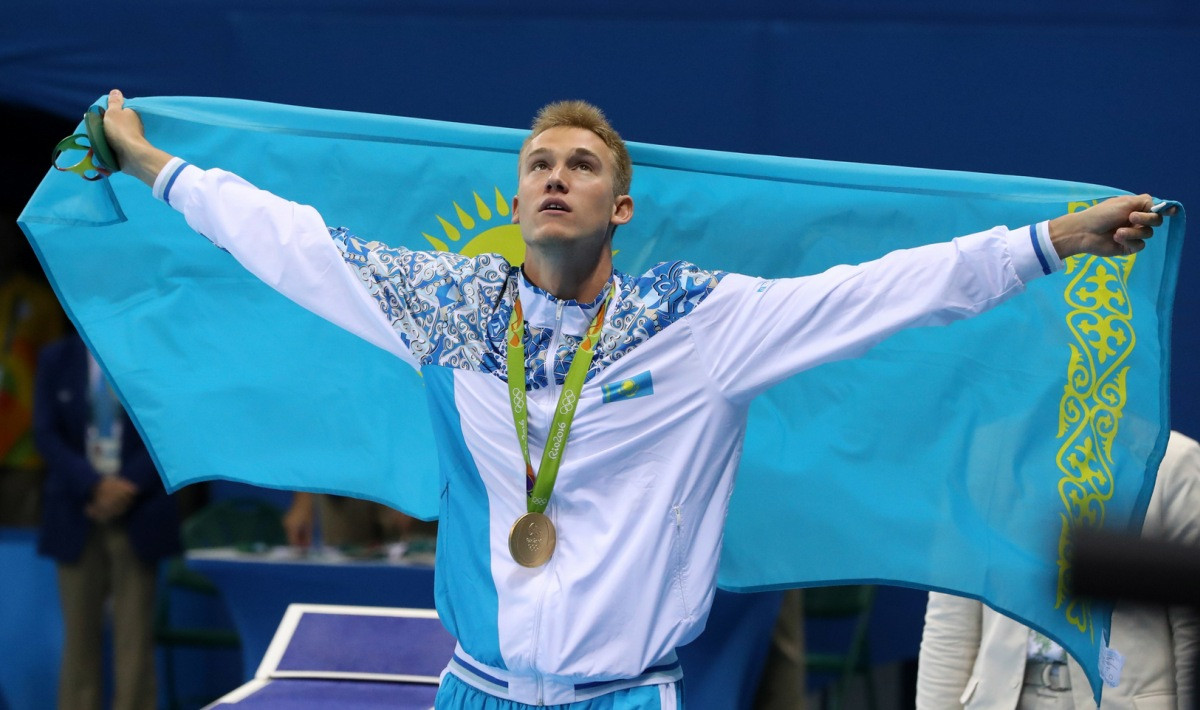 Kazašský plavec Dmitrij Balandin