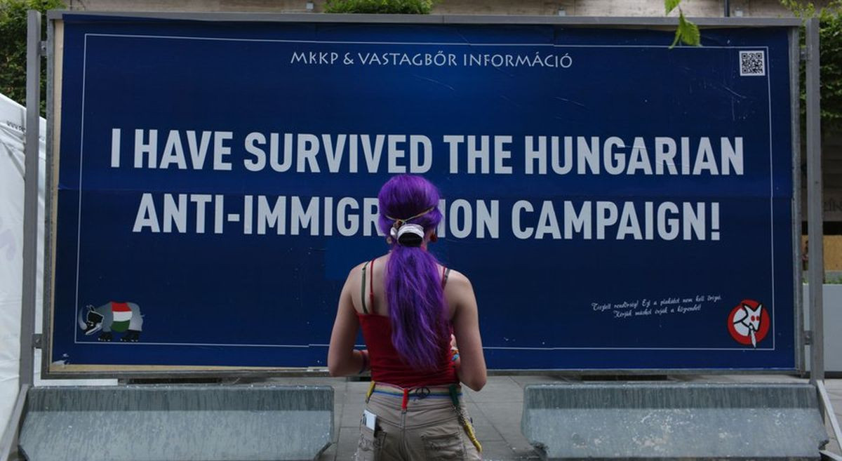 maďarsko migranti kampaň
