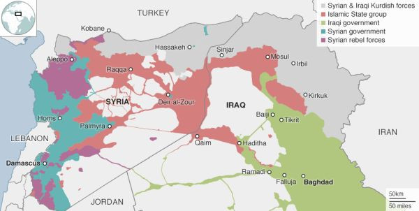irak sýria mapa