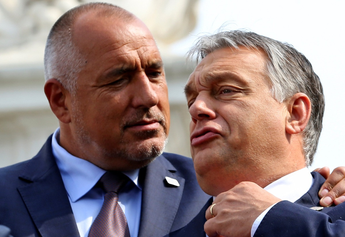 Maďarský premiér Viktor Orbán a bulharský premiér Boyko Borisov