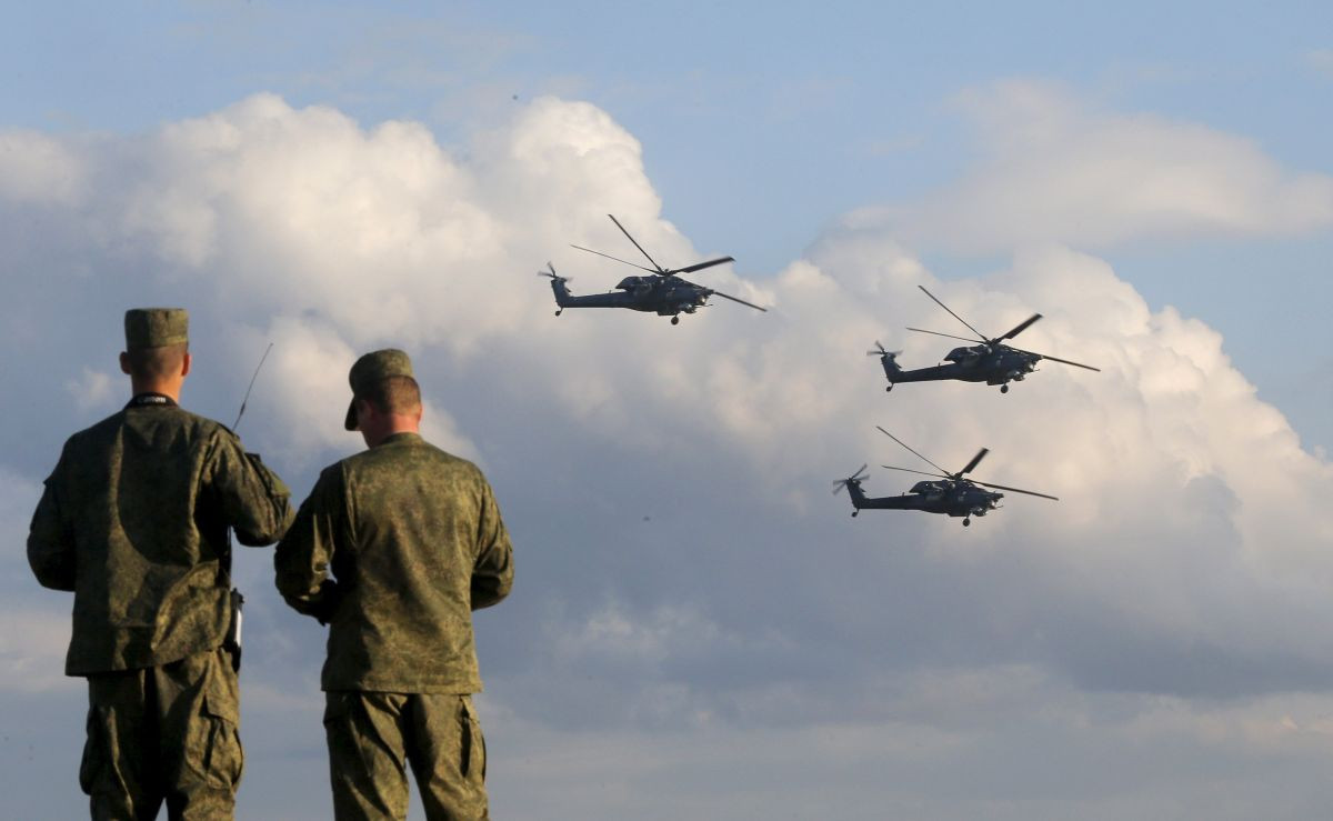 rusko vojaci vrtuľníky