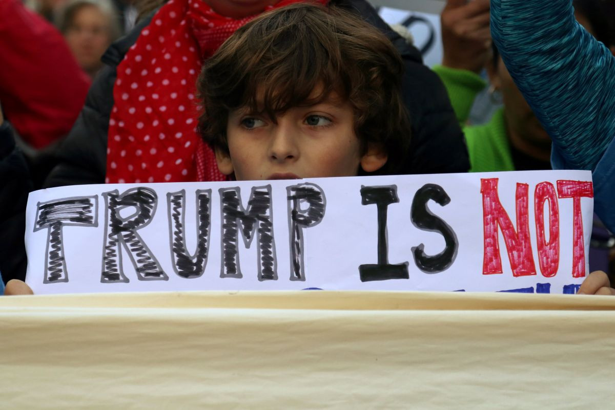 Protesty proti prezidentovi Trumpovi