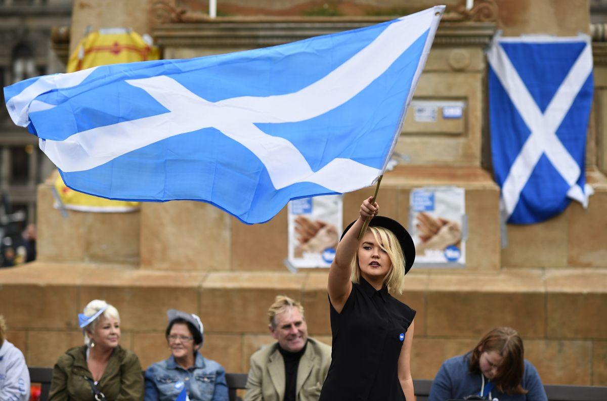 škótsko vlajka
