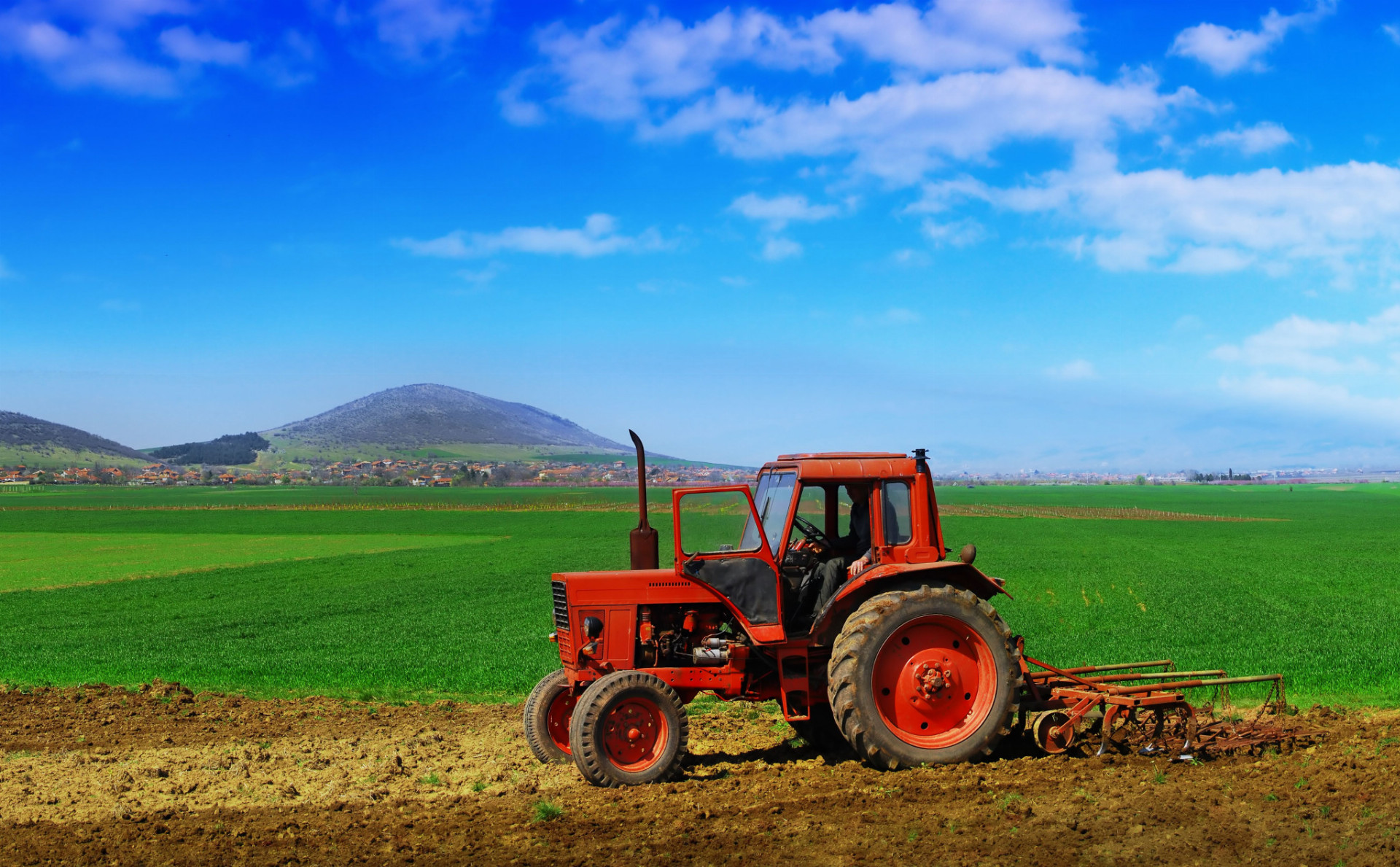 traktor, pozemok, pôda