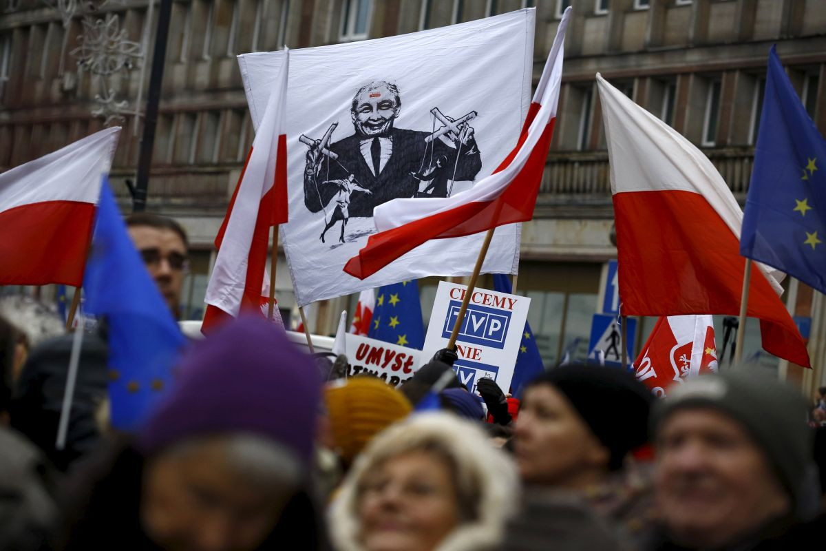 poľsko demonštrácia