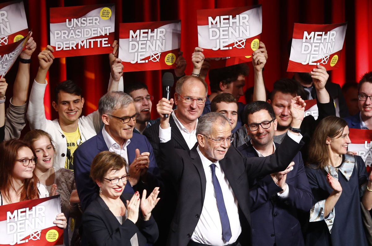 Víťaz rakúskych prezidentských volieb Alexander Van der Bellen
