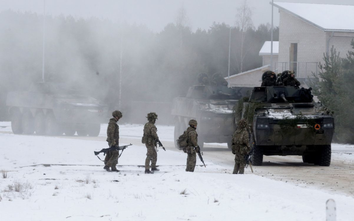 Jednotky krajín NATO na cvičení v Litve