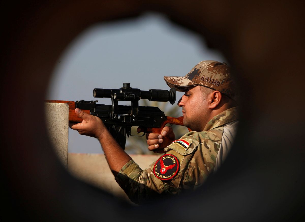 irak armáda mosul ostreľovač