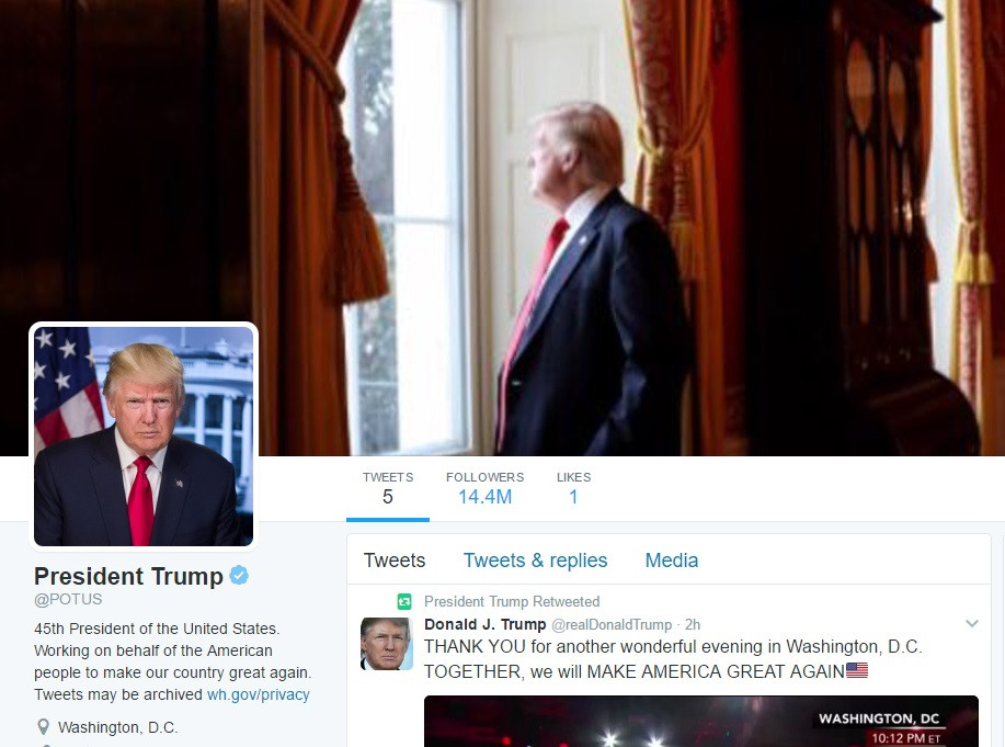 Trumpov novy POTUS