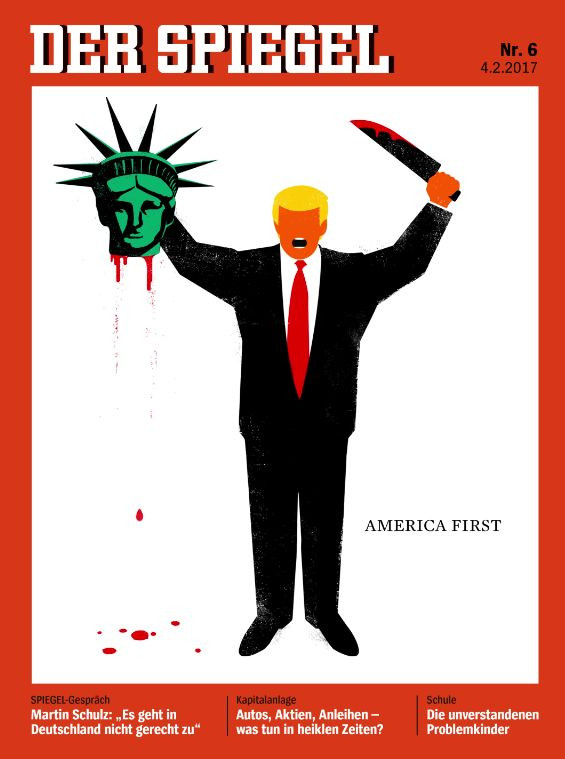 Karikatúra Donalda Trumpa