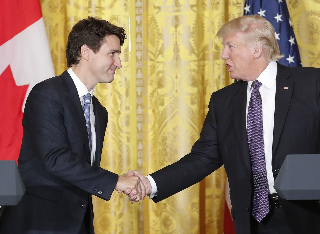 Justin Trudeau a Donald Trump