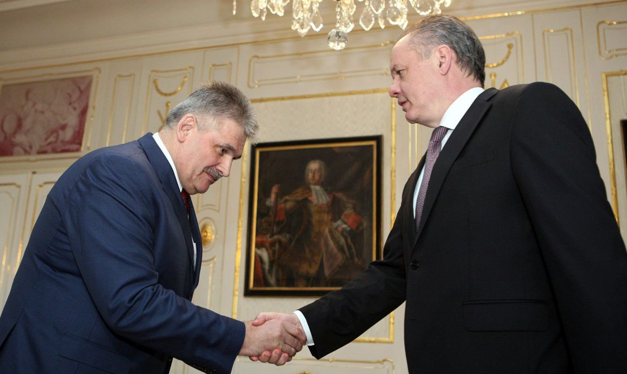 Minister Ján Richter s prezidentom Andrejom Kiskom