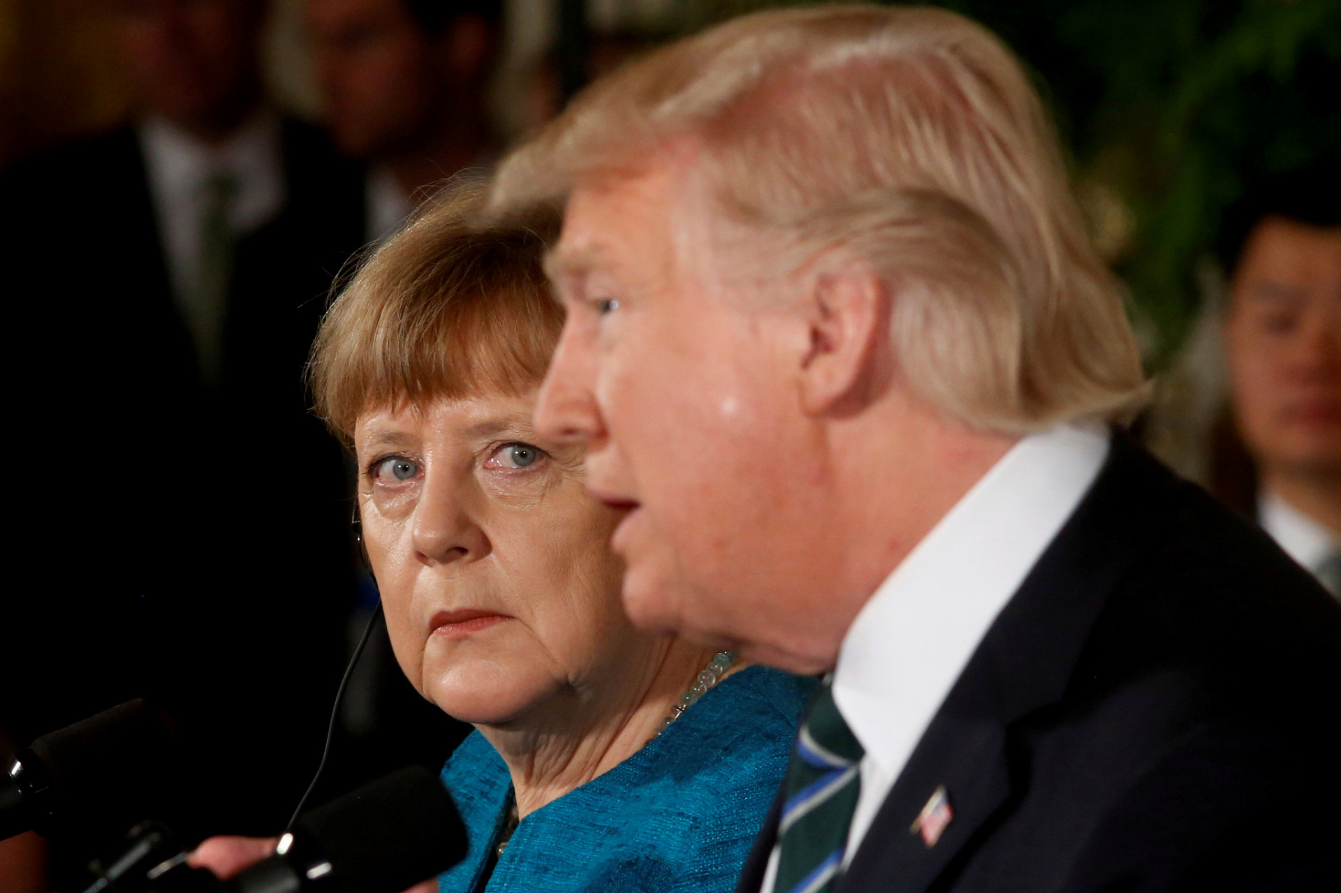 Angela Merkelová a Donald Trump