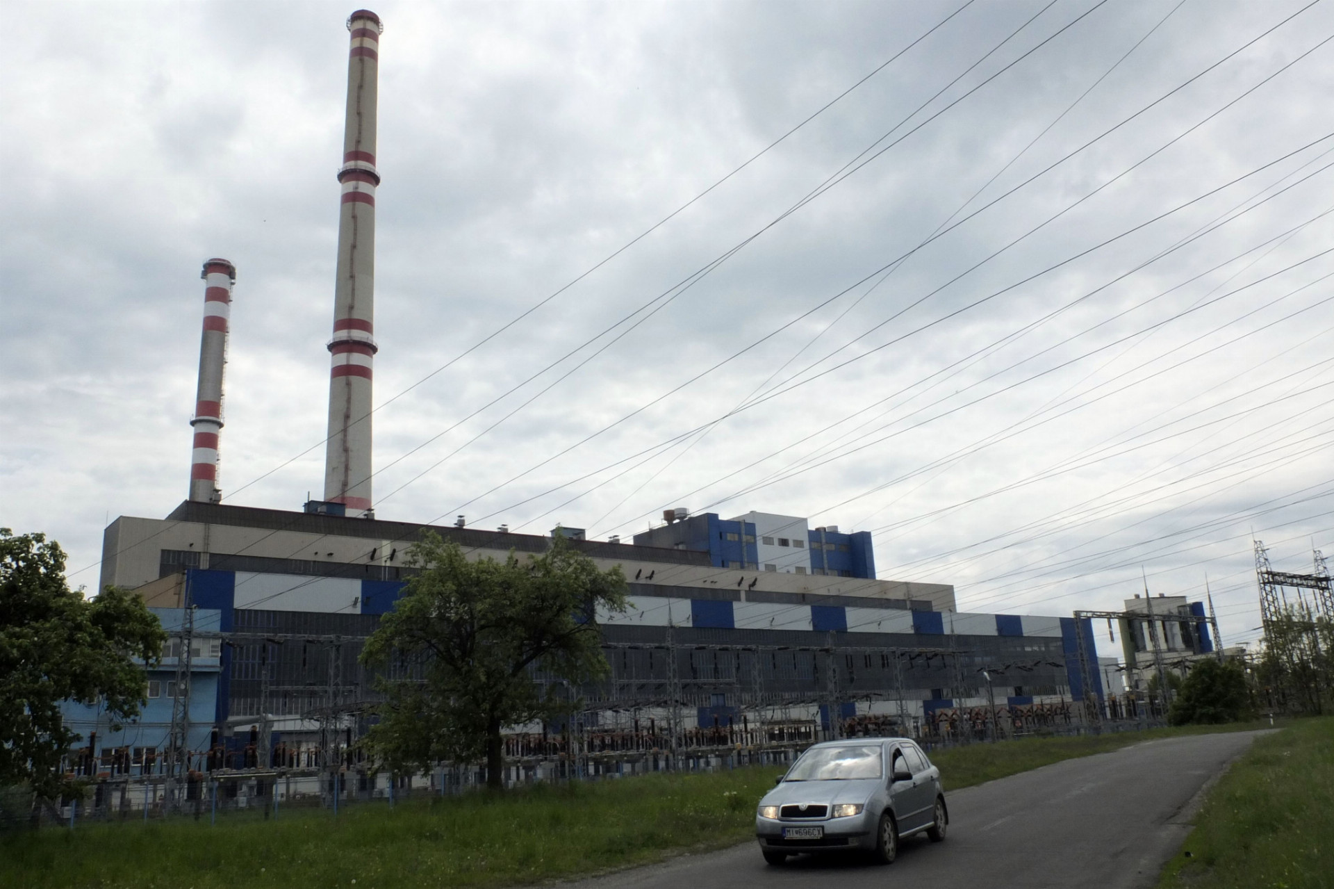 Čiernouhoľná elektráreň vo Vojanoch na východnom Slovensku. 